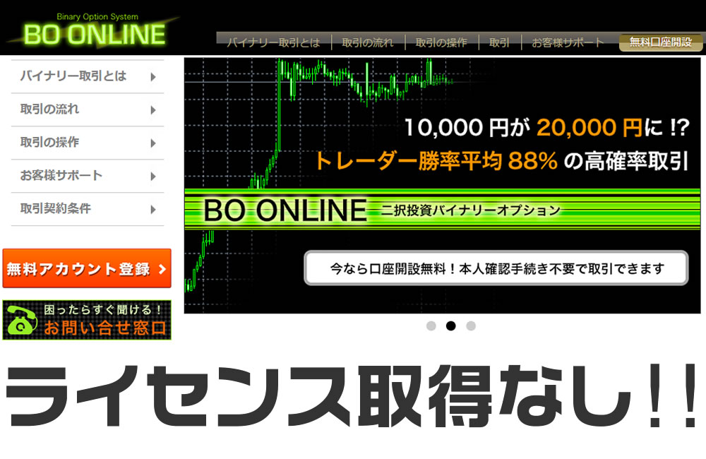 BOオンライン(BO-ON-Line)ライセンス